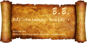 Büchelmayer Boglár névjegykártya